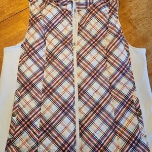 Kim Rogers Multicolor Plaid Vest